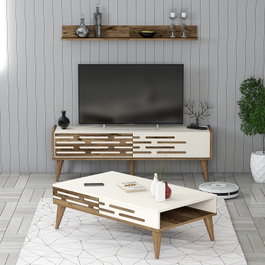 Hanah Home Valensiya 140 Nogal y Crema